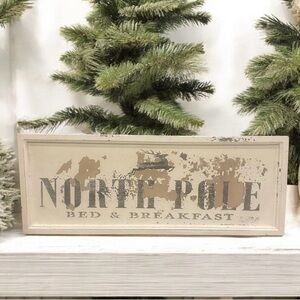 North Pole Bed & Breakfast Sign